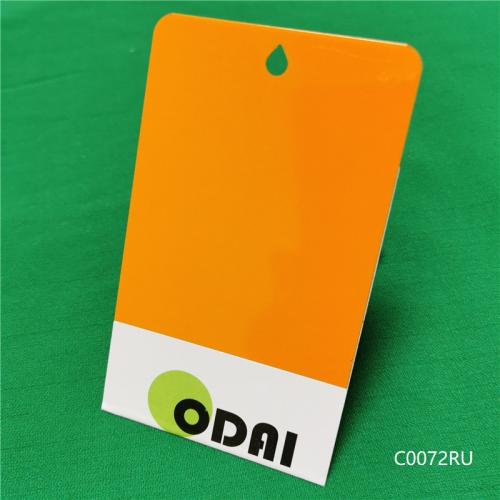Orange colour electrostatic powder coating 