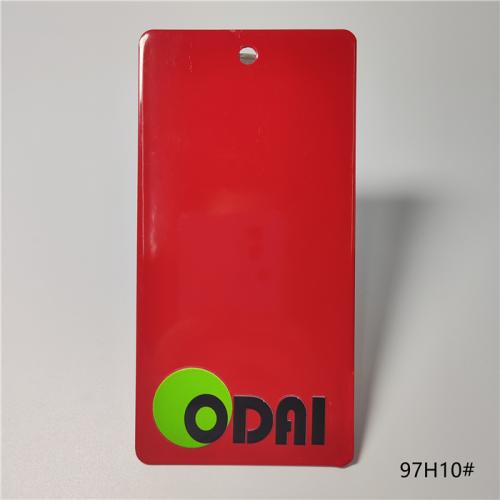 Red colour epoxy polyester electrostatic powder coating 97H10# 