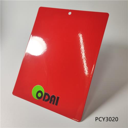 Ral colours red colour electrostatic powder coating PCY3020 