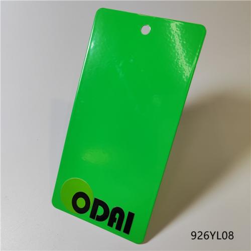 Polyester powder coating ral colours green colour 926YL08