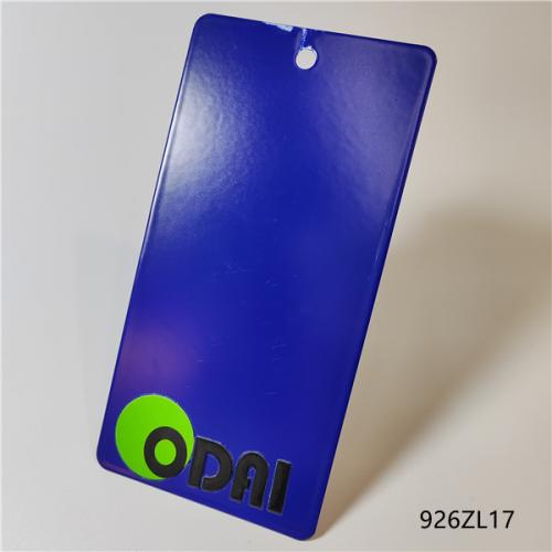 Blue colour electrostatic powder coating Odai brand 926ZL17