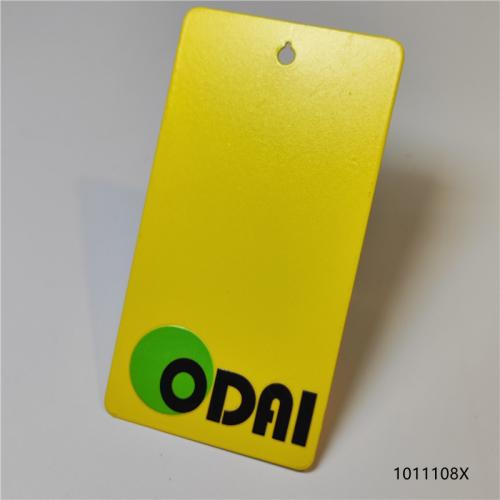 Yellow colour metallic finish electrostatic powder coating 1011108X
