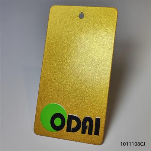 Shiny gold colour metalllic finished electrostatic powder coating 1011108CJ