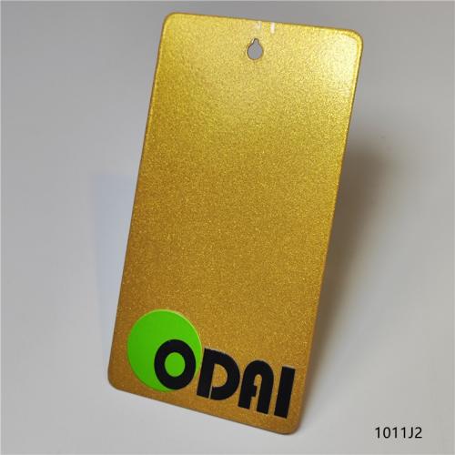 Pearl gold colour metalllic finished powder coating 1011J2