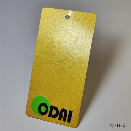 Pearl gold colour metalllic finished powder coating 1011J12