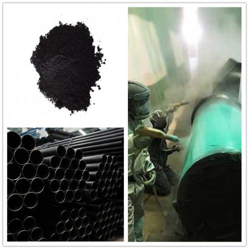 Black colour fusion bonded epoxy powder for steel pipe