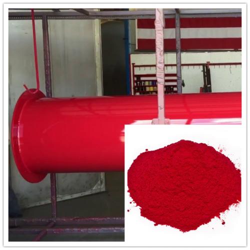 Red fusion bonded epoxy powder coated for fire fghting steel pipe tube