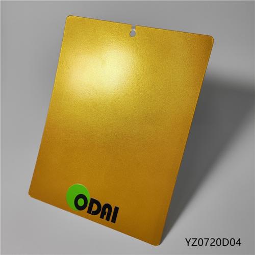 Odai brand pearl metallic gold  electrostatic powder coating paint