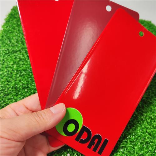 Odai brand epoxy polyester red colour ral colour powder coating