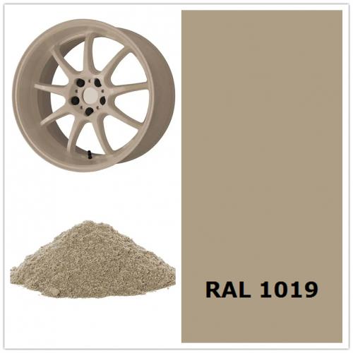 RAL 1019 Grey Beige epoxy polyester powder coating color 
