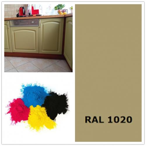 Ral 1020 Olive Yellow  electrostatic powder coating paint