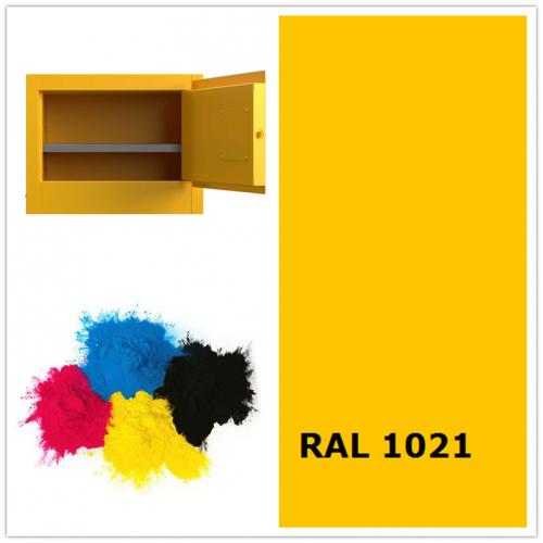RAL 1021 Colza Yellow epoxy polyester powder coating color