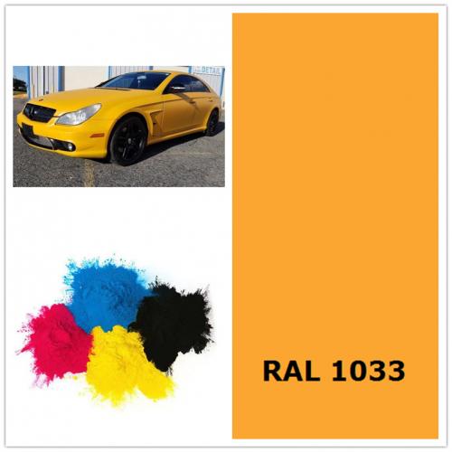 Ral 1033  Dahlia Yellow electrostatic powder coating paint 