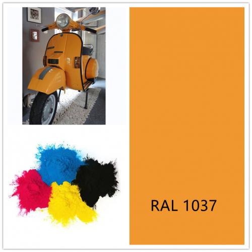 RAL 1037 Sun Yellow electrostatic powder coating paint
