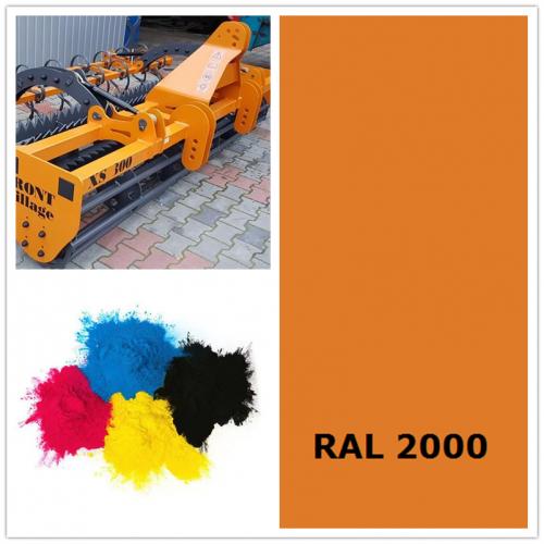 RAL 2000  Yellow Orange epoxy polyester powder coating color