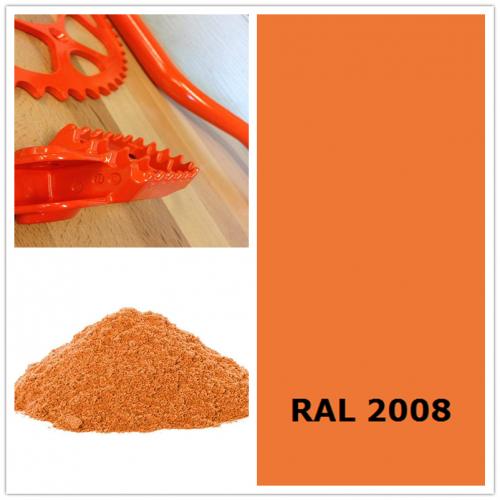 RAL 2008  Bright red orange electrostatic powder coating paint 