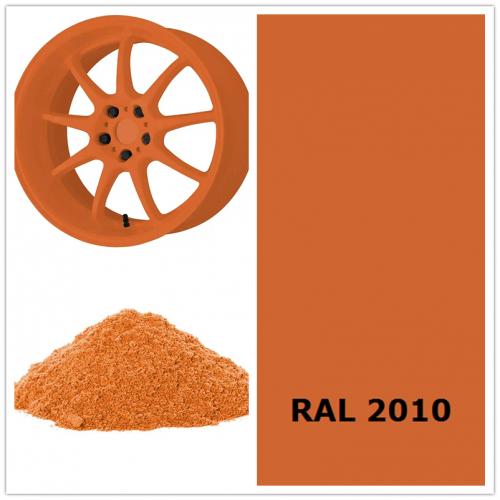 RAL 2010 Signal orange epoxy polyester powder coating color