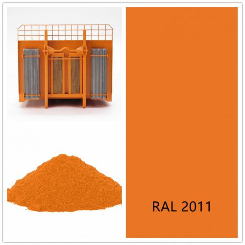 RAL 2011 Deep orange electrostatic powder coating paint 