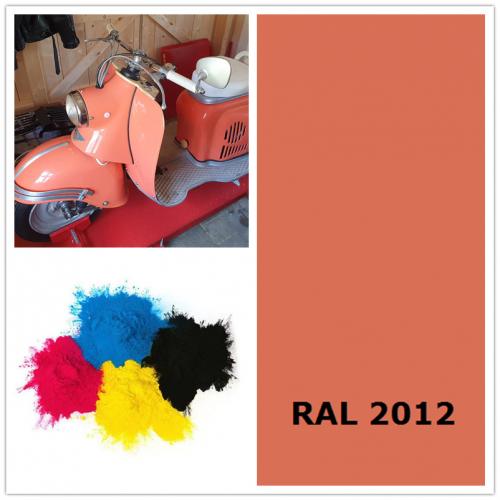 RAL 2012 Salmon orange electrostatic powder coating paint