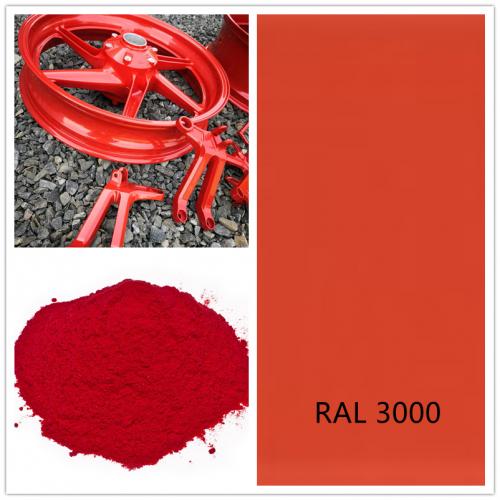 RAL 3000 Flame Red electrostatic powder coating paint
