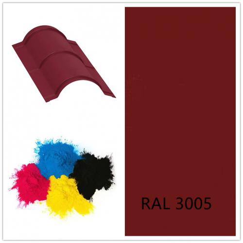 RAL 3005 Wine red electrostatic powder coating paint