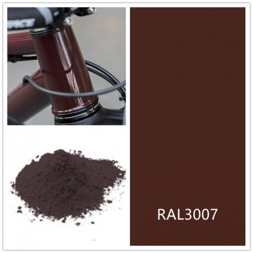 RAL 3007 Black Red electrostatic powder coating paint 