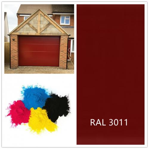 RAL 3011 Brown red electrostatic powder coating paint