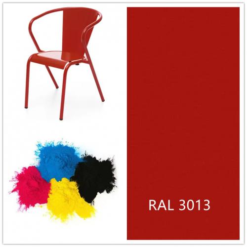 RAL 3013 Tomato Red epoxy polyester powder coating color