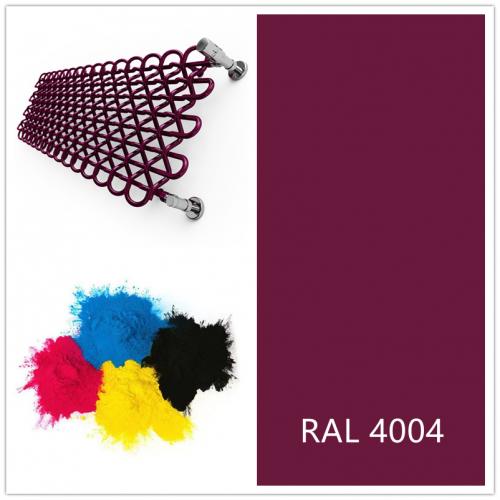 RAL 4004 Claret Violet epoxy polyester powder coating color