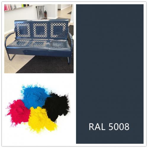 RAL 5008 Gray Blue epoxy polyester powder coating color
