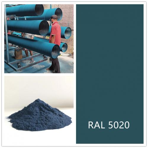 RAL 5020 Ocean Blue polyester powder coating