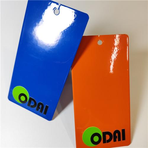 Ral colours glossy orange and blue colour polyester powder coating paint