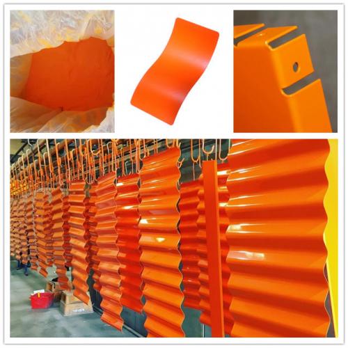Orange epoxy polyester indoor hybrid powder coating paint